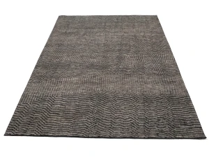 Dark Brown Abstract 10X14 Modern Rug