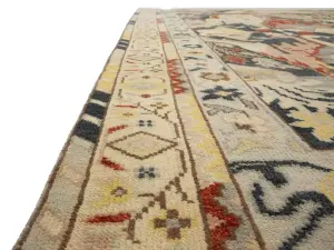 Charcol Floral 12x15 Oushak Chobi Oriental Rug