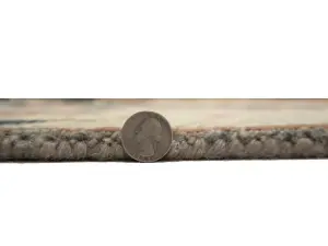 Charcol Floral 12x15 Oushak Chobi Oriental Rug