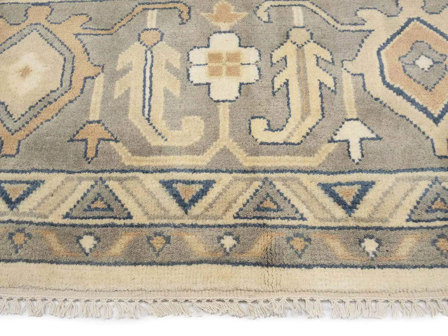 Muted Floral Colorfast 12x12 Oushak Chobi Oriental Square Rug