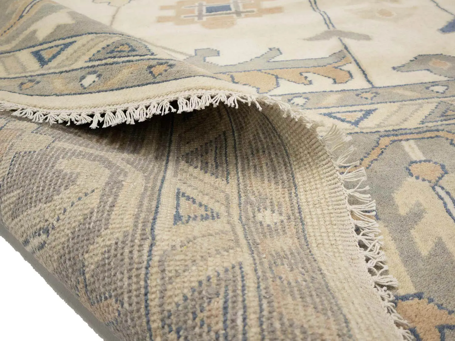 Muted Floral Colorfast 12x12 Oushak Chobi Oriental Square Rug