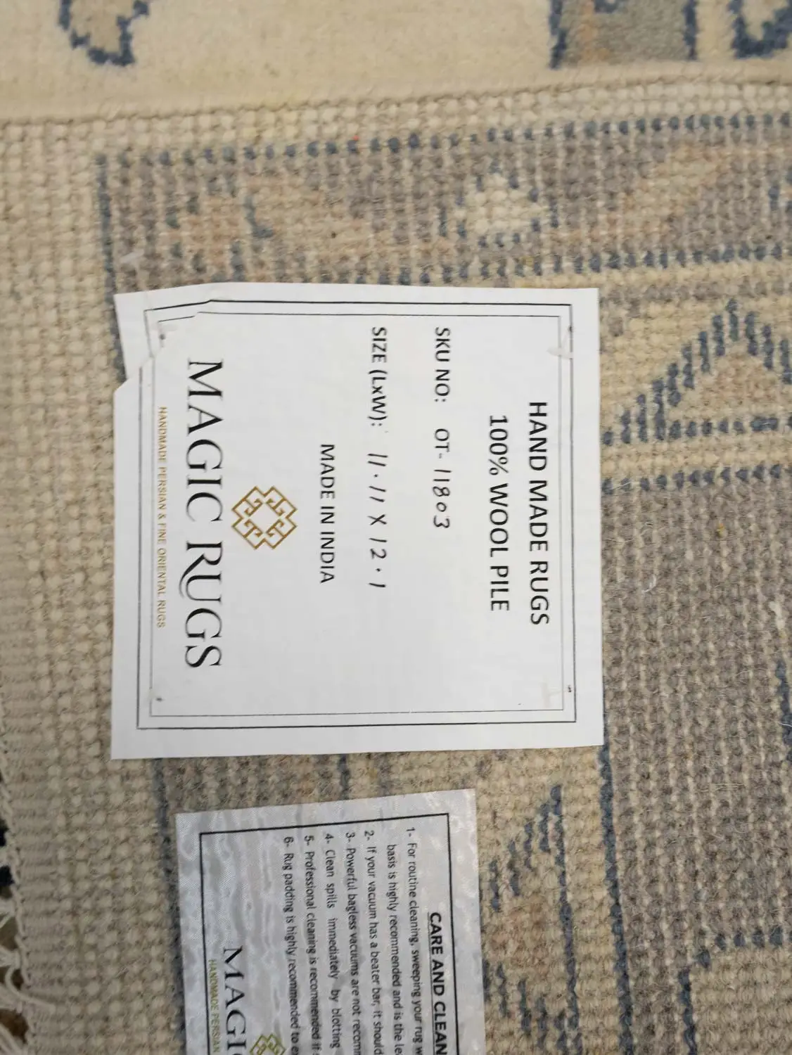 Muted Floral Colorfast 12x12 Oushak Chobi Oriental Square Rug