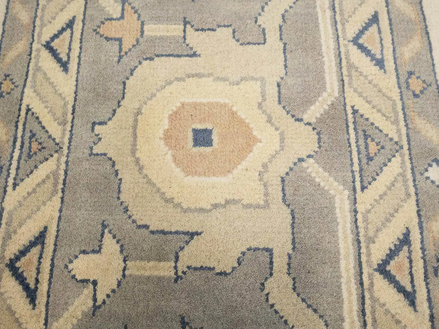 Muted Floral Colorfast 12x12 Oushak Chobi Oriental Square Rug