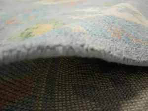 Muted Floral Colorfast 12X15 Oushak Oriental Rug