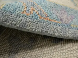 Muted Floral Colorfast 12X15 Oushak Oriental Rug