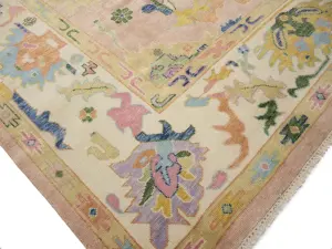Floral Colorfast 12x15 Oushak Chobi Oriental Rug