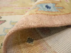 Floral Colorfast 12x15 Oushak Chobi Oriental Rug