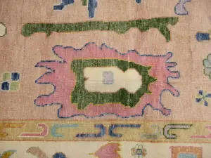 Floral Colorfast 12x15 Oushak Chobi Oriental Rug