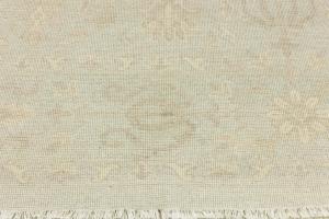 Muted Aqua Blue Floral 10x14Transitional Oriental Rug