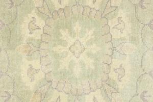 Muted Light Green Floral 12x15 Transitional Oriental Rug