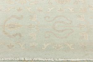 Muted Aqua Blue Floral Transitional 12x15 Oriental Rug