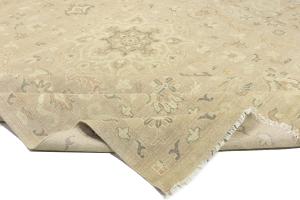 Muted Pinkish Beige Floral 12x15 Transitional Oriental Area Rug