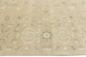 Muted Pinkish Beige Floral 12x15 Transitional Oriental Area Rug
