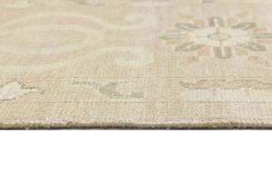 Muted Pinkish Beige Floral 12x15 Transitional Oriental Area Rug