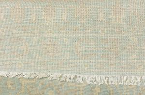Muted Aqua Blue Floral 3X5 Transitional Oriental Rug