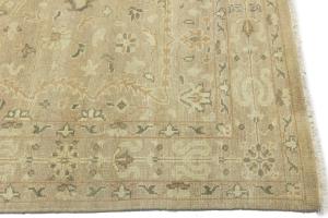 Muted Beige Floral 6x9 Transitional Oriental Area Rug