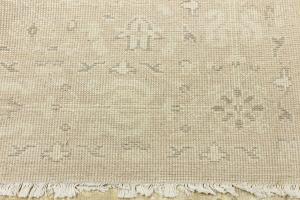 Muted Beige Floral 6x9 Transitional Oriental Area Rug
