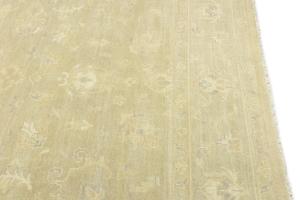 Muted Beige Floral 10X10 Transitional Oriental Square Rug