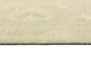 Muted Beige Floral 10X10 Transitional Oriental Square Rug