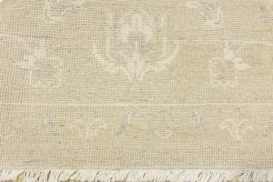 Muted Beige Floral 10X10 Transitional Oriental Square Rug
