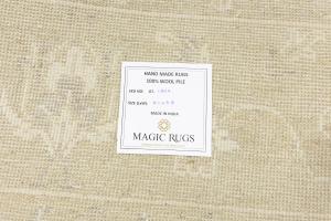 Muted Beige Floral 10X10 Transitional Oriental Square Rug