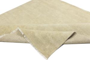Muted Beige Floral 8X8 Transitional Oriental Square Rug