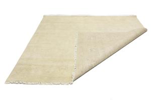 Muted Beige Floral 8X8 Transitional Oriental Square Rug