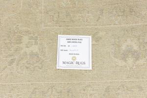 Muted Beige Floral 8X8 Transitional Oriental Square Rug