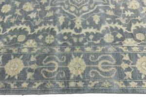 Muted Floral 9x12 Transitional Oriental Area Rug