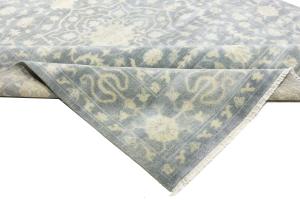 Muted Floral 9x12 Transitional Oriental Area Rug