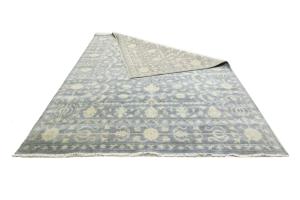 Muted Floral 9x12 Transitional Oriental Area Rug