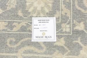 Muted Floral 9x12 Transitional Oriental Area Rug