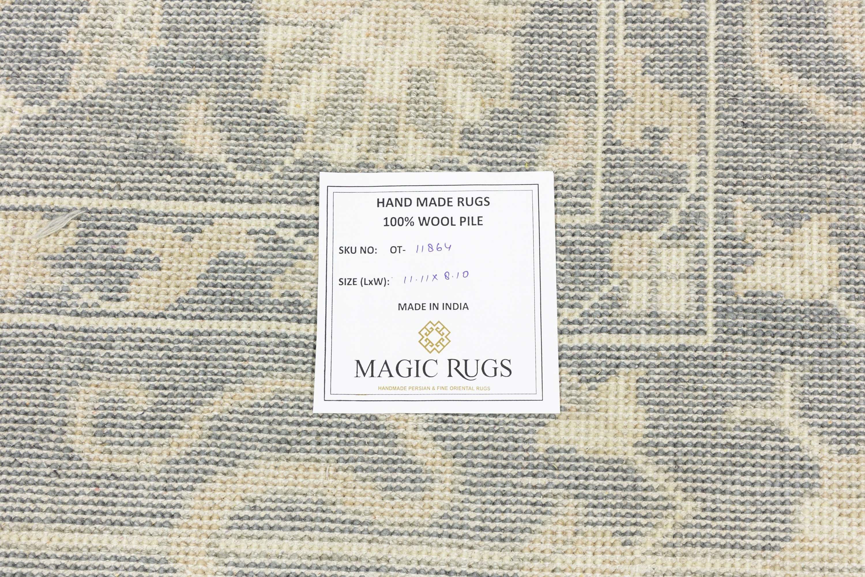 Muted Floral 9x12 Transitional Oriental Area Rug