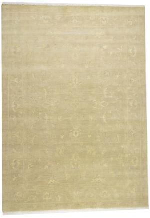 Muted Beige Floral 10x14Transitional Oriental Area Rug