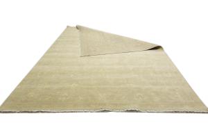 Muted Beige Floral 10x14Transitional Oriental Area Rug