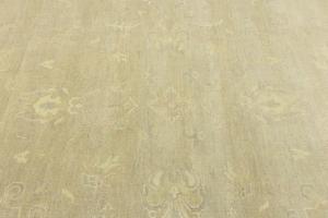 Muted Beige Floral 10x14Transitional Oriental Area Rug