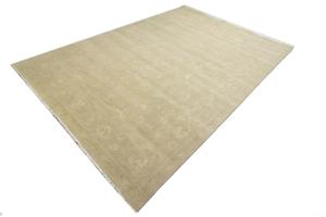 Muted Beige Floral 10x14Transitional Oriental Area Rug