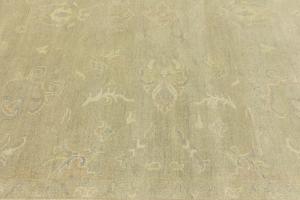 Muted Beige Floral 10x14Transitional Oriental Area Rug