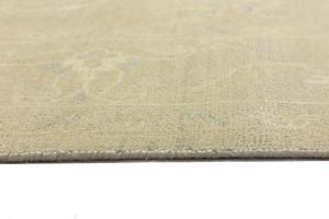 Muted Beige Floral 10x14Transitional Oriental Area Rug