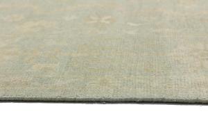 Muted Aqua Green Floral 8x10 Transitional Oriental Area Rug