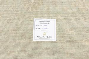 Muted Aqua Green Floral 8x10 Transitional Oriental Area Rug