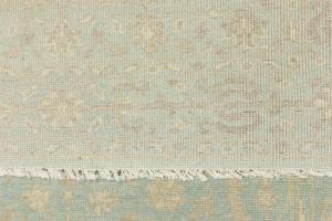 Muted Aqua Blue Floral 5X8 Transitional Oriental Rug