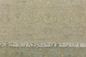 Muted Aqua Blue Floral 3x10 Transitional Oriental Runner Rug