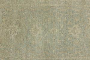 Muted Aqua Blue Floral 3x10 Transitional Oriental Runner Rug