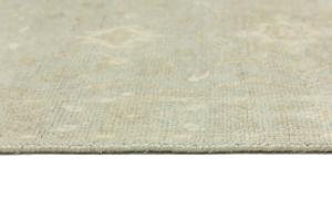 Muted Aqua Blue Floral Transitional 3X8 Oriental Runner Rug
