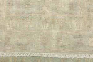 Muted Aqua Blue Floral Transitional 3X8 Oriental Runner Rug