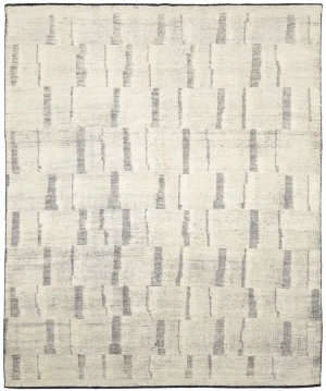 Cream Geometric 8X10 Modern Oriental Rug