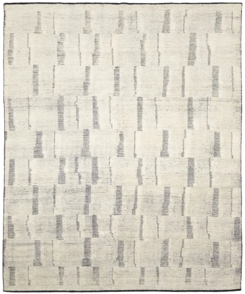 Cream Geometric 8X10 Modern Oriental Rug