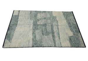 Cream Abstract 4X6 Modern Rug