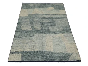 Cream Abstract 4X6 Modern Rug